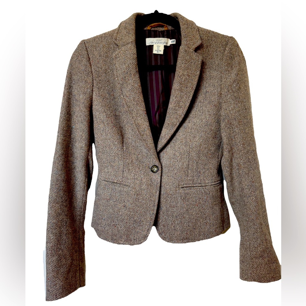 H&M L.O.G.G Tan/Brown Women’s Blazer Size US 4 - Classic & Chic